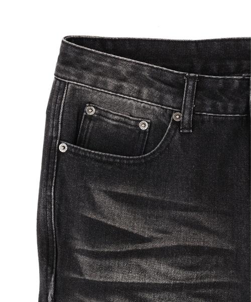 NOT4NERD（ノットフォーナード）の「NOT4NERD/ノットフォーナード/Warped Seam Flare Fit Denim Pants（デニムパンツ・メンズ・ブラック/ブルー・M/XL/L）」の5枚目の写真