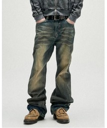 NOT4NERD（ノットフォーナード）の「NOT4NERD/ノットフォーナード/Warped Seam Flare Fit Denim Pants（デニムパンツ）」