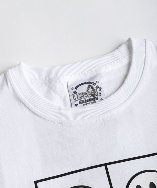 GRAF&WU(グラフアンドユー)の「GRAF&WU グラフアンドウー ゴーストプリント 半袖Tシャツ オーバーサイズ(Tシャツ/カットソー・メンズ・ホワイト/ブラック・XL/M/L)」の14枚目の写真