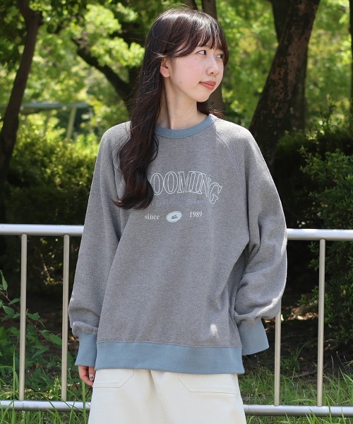 KRIFF MAYER Lady's Collection(クリフメイヤーレディースコレクション)の「ざっくり裏毛クルー(スウェット・レディース・カラフル/グレー/ブラウン/ナチュラル/チャコール・MEDIUM/LARGE)」の2枚目の写真