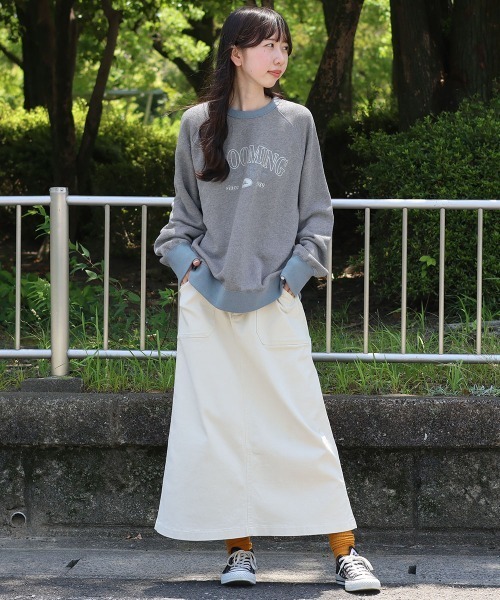 KRIFF MAYER Lady's Collection(クリフメイヤーレディースコレクション)の「ざっくり裏毛クルー(スウェット・レディース・カラフル/グレー/ブラウン/ナチュラル/チャコール・MEDIUM/LARGE)」の13枚目の写真