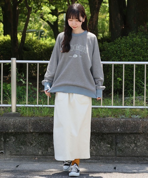 KRIFF MAYER Lady's Collection(クリフメイヤーレディースコレクション)の「ざっくり裏毛クルー(スウェット・レディース・カラフル/グレー/ブラウン/ナチュラル/チャコール・MEDIUM/LARGE)」の14枚目の写真