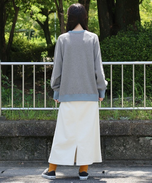KRIFF MAYER Lady's Collection(クリフメイヤーレディースコレクション)の「ざっくり裏毛クルー(スウェット・レディース・カラフル/グレー/ブラウン/ナチュラル/チャコール・MEDIUM/LARGE)」の15枚目の写真