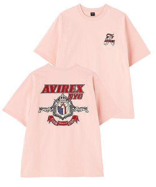 AVIREX(アヴィレックス)の「《WEB&DEPOT限定》ARCHIVE T-SHIRT / アーカイブ 半袖Tシャツ / AVIREX / アヴィレックス(Tシャツ/カットソー・メンズ・ブラック/ピンク/ホワイト/ダークグリーン系・2XL/F/M/XL/L)」の4枚目の写真