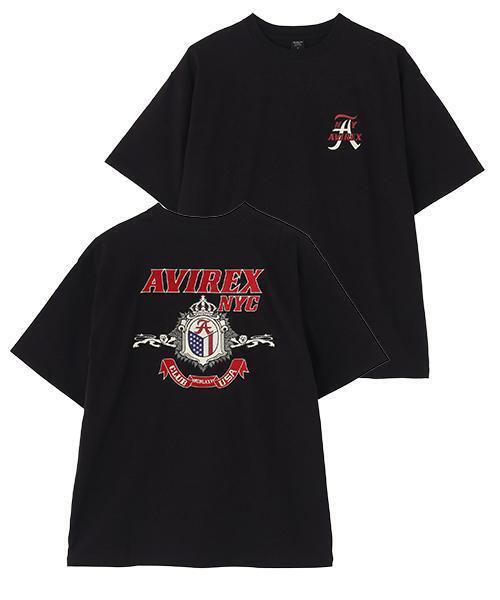 AVIREX(アヴィレックス)の「《WEB&DEPOT限定》ARCHIVE T-SHIRT / アーカイブ 半袖Tシャツ / AVIREX / アヴィレックス(Tシャツ/カットソー・メンズ・ブラック/ピンク/ホワイト/ダークグリーン系・2XL/F/M/XL/L)」の1枚目の写真