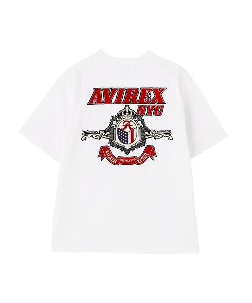 AVIREX(アヴィレックス)の「《WEB&DEPOT限定》ARCHIVE T-SHIRT / アーカイブ 半袖Tシャツ / AVIREX / アヴィレックス(Tシャツ/カットソー・メンズ・ブラック/ピンク/ホワイト/ダークグリーン系・2XL/F/M/XL/L)」の8枚目の写真