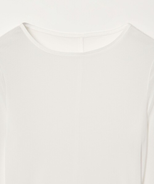 EMMEL REFINES(エメルリファインズ)の「<EMMEL REFINES>EM ソフトチュール シアー クルーネック カットソー(Tシャツ/カットソー・レディース・ホワイト/ライラック/ブラック・FREE)」の5枚目の写真