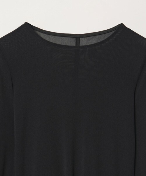 EMMEL REFINES(エメルリファインズ)の「<EMMEL REFINES>EM ソフトチュール シアー クルーネック カットソー(Tシャツ/カットソー・レディース・ホワイト/ライラック/ブラック・FREE)」の7枚目の写真