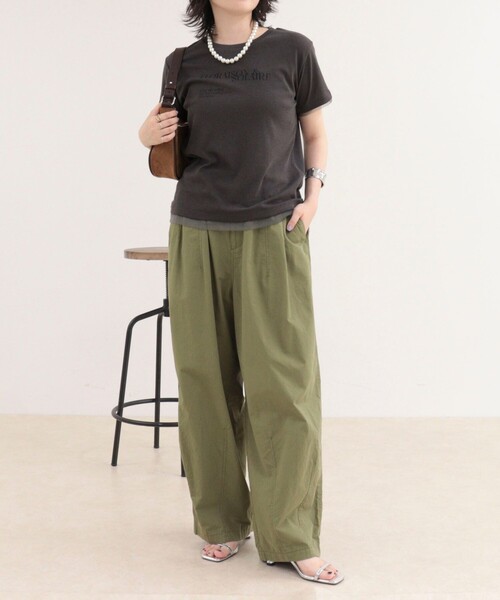 fredy emue(フレディエミュ)の「シアーレイヤードTシャツ(Tシャツ/カットソー・レディース・オフホワイト/イエロー/チャコールグレー・38)」の14枚目の写真