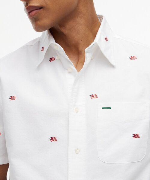 TOMMY HILFIGER(トミーヒルフィガー)の「RWB EMB S/S SHIRT(シャツ/ブラウス・メンズ・ホワイト・X-SMALL/SMALL/LARGE/MEDIUM)」の6枚目の写真
