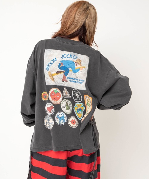 RNA(アールエヌエー)の「M2743 RNAロゴピグメントT(Tシャツ/カットソー・レディース・スミクロ/パープル/ピンク・MEDIUM)」の7枚目の写真