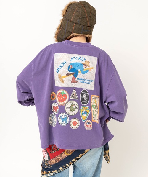 RNA(アールエヌエー)の「M2743 RNAロゴピグメントT(Tシャツ/カットソー・レディース・スミクロ/パープル/ピンク・MEDIUM)」の10枚目の写真