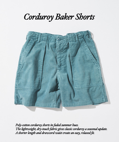 JOURNAL STANDARD(ジャーナルスタンダード)の「ポリ コットン コーデュロイ ベイカー ショーツ(その他パンツ・メンズ・ブラック/ベージュ/カーキ/ピンク/ブルー・MEDIUM/LARGE)」の4枚目の写真
