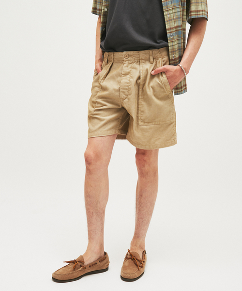 JOURNAL STANDARD(ジャーナルスタンダード)の「ポリ コットン コーデュロイ ベイカー ショーツ(その他パンツ・メンズ・ブラック/ベージュ/カーキ/ピンク/ブルー・MEDIUM/LARGE)」の19枚目の写真
