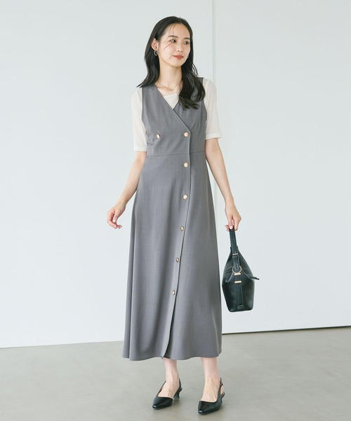 Andemiu(アンデミュウ)の「シアーベロア5分袖カットソー/1043814(Tシャツ/カットソー・レディース・オフホワイト/ブラウン/チャコールグレー・FREE)」の10枚目の写真