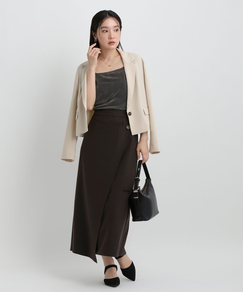 Andemiu(アンデミュウ)の「シアーベロア5分袖カットソー/1043814(Tシャツ/カットソー・レディース・オフホワイト/ブラウン/チャコールグレー・FREE)」の17枚目の写真