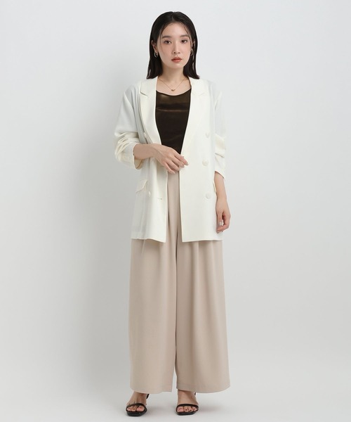 Andemiu(アンデミュウ)の「シアーベロア5分袖カットソー/1043814(Tシャツ/カットソー・レディース・オフホワイト/ブラウン/チャコールグレー・FREE)」の18枚目の写真