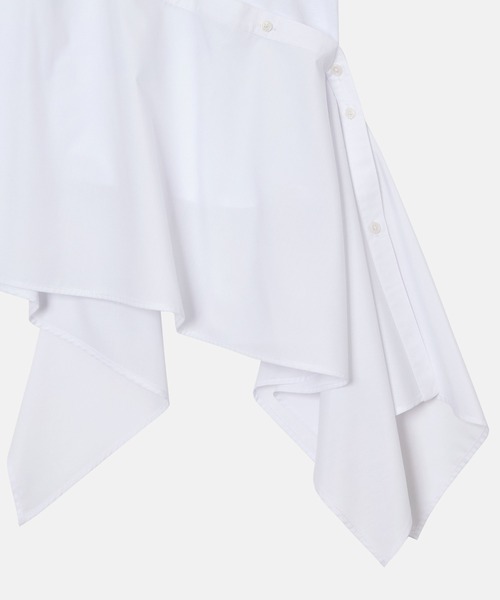 LE CIEL BLEU（ルシェルブルー）の「アシンメトリックヘムトップ / Asymmetric Hem Top（Tシャツ/カットソー・レディース・ブラック/オフホワイト・36/38）」の13枚目の写真
