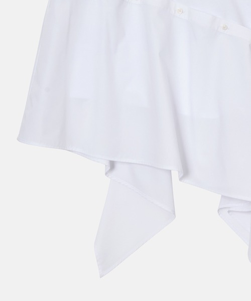LE CIEL BLEU（ルシェルブルー）の「アシンメトリックヘムトップ / Asymmetric Hem Top（Tシャツ/カットソー・レディース・ブラック/オフホワイト・36/38）」の12枚目の写真