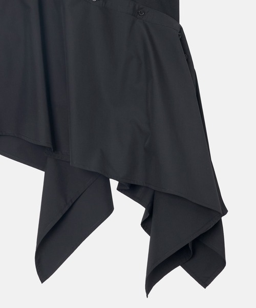 LE CIEL BLEU（ルシェルブルー）の「アシンメトリックヘムトップ / Asymmetric Hem Top（Tシャツ/カットソー・レディース・ブラック/オフホワイト・36/38）」の17枚目の写真
