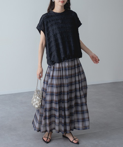 refinedworks(リファインドワークス)の「【refinedworks】立体 レース が可愛らしい レース プルオーバー(Tシャツ/カットソー・レディース・ホワイト/ブラック・FREE)」の17枚目の写真