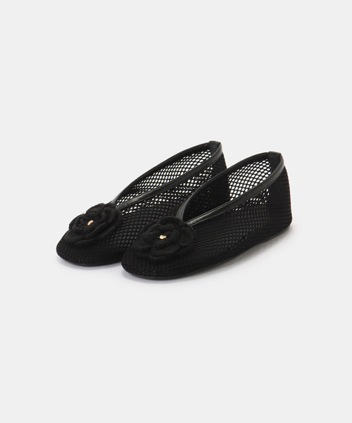 GANNI / ガニーJenny Ballerina Mesh Flower（バレエシューズ）｜GANNI
