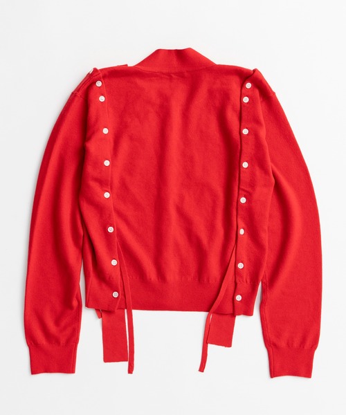 MAISON SPECIAL(メゾンスペシャル)の「【2026Autumn PRE-ORDER】Bow-Tie Crew Cardigan/ボウタイクルーカーディガン(カーディガン/ボレロ・レディース・ブルー/レッド/ブラック/グレー・FREE)」の22枚目の写真
