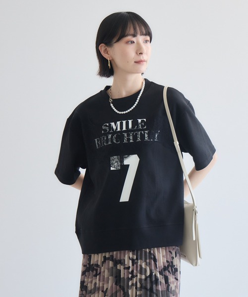 Paradise Picnic(パラダイスピクニック)の「TRANOI. SEVENレースTシャツ(Tシャツ/カットソー・レディース・ホワイト/ブラック・FREE)」の19枚目の写真