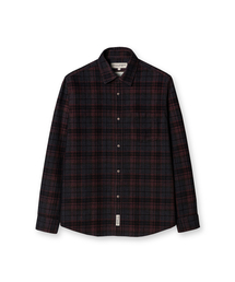 SEMI-OVER FIT CHECK CORDUROY SHIRT [RED]