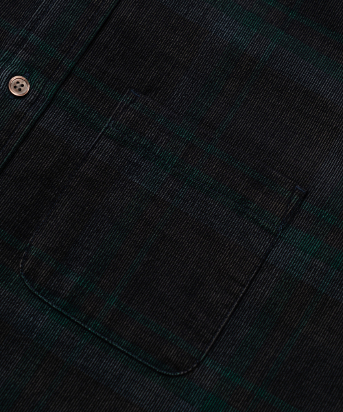 EDINBURGH CLUB（エディンバラクラブ）の「SEMI-OVER FIT CHECK CORDUROY SHIRT [RED]（シャツ/ブラウス・メンズ・レッド・SMALL/MEDIUM/LARGE/X-LARGE）」の4枚目の写真