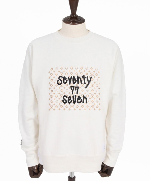 seventy seven(セブンティセブン)の「msw1913- heavy oz brushed lining trainer (monogram) スウェット(7726W240)(スウェット・メンズ・ブラック/ネイビー/オフホワイト・S/M/L/XL)」の16枚目の写真