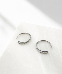 キュービックハーフフープピアス
