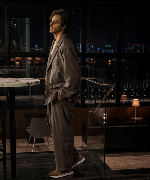 1PIU1UGUALE3 RELAX (ウノピゥウノウグァーレトレ リラックス)の「1PIU1UGUALE3 RELAX(ウノピゥウノウグァーレトレ リラックス)リラックスオーバーサイズダブルジャケット(テーラードジャケット・メンズ・ベージュ/ブラウン/ブラック・XL/L/M)」の22枚目の写真