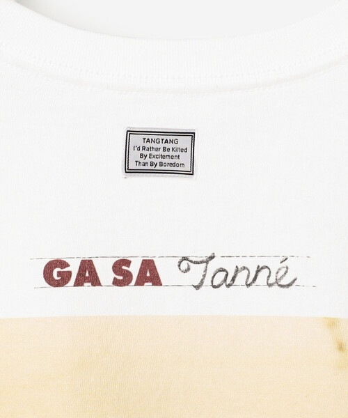 TANGTANG（タンタン）の「TANGTANG | 半袖Tシャツ GASATANG ICYWHITE/GLIDEMOMENTUM WOMEN（Tシャツ/カットソー・レディース・ホワイト・S）」の9枚目の写真