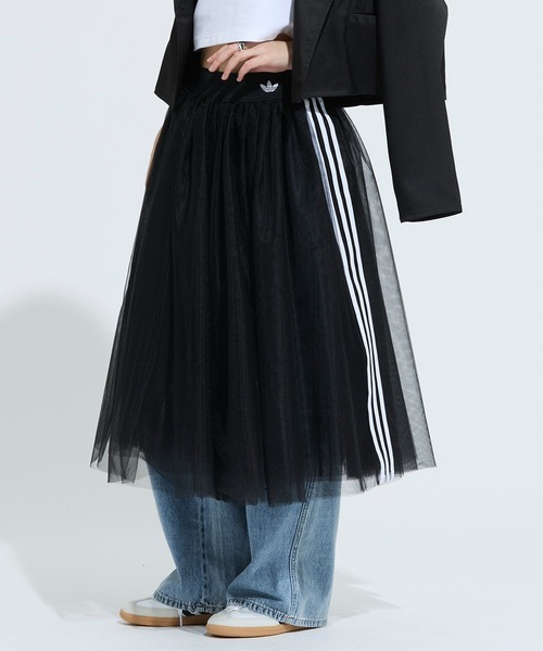 adidas(アディダス)の「アディダス オリジナルス チュールスカート / アディダスオリジナルス adidas Originals(スカート・レディース・ブラック・XX-LARGE/LARGE/MEDIUM/SMALL/X-LARGE/X-SMALL)」の2枚目の写真