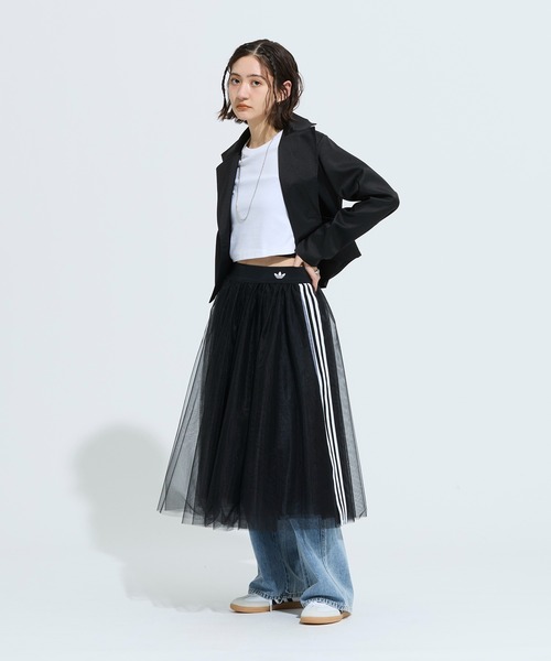 adidas(アディダス)の「アディダス オリジナルス チュールスカート / アディダスオリジナルス adidas Originals(スカート・レディース・ブラック・XX-LARGE/LARGE/MEDIUM/SMALL/X-LARGE/X-SMALL)」の3枚目の写真