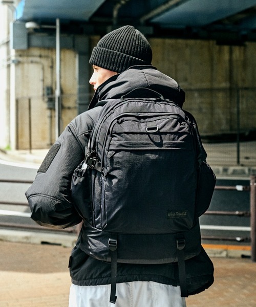 WILD THINGS(ワイルドシングス)の「30L大容量【WILD THINGS】A3 PAC リップストップナイロン バックパック リュック(バックパック/リュック・レディース・ブラック/ベージュ/カーキ・ONE SIZE)」の5枚目の写真