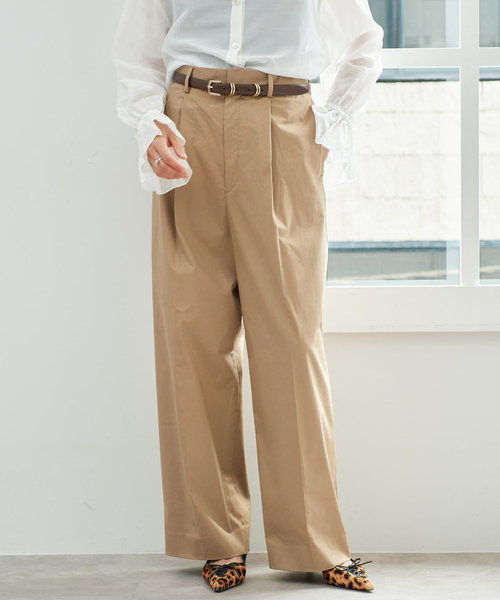 IENA(イエナ)の「ソフトチノトラウザー(チノパンツ・レディース・ベージュ/カーキ・36/38/34)」の14枚目の写真
