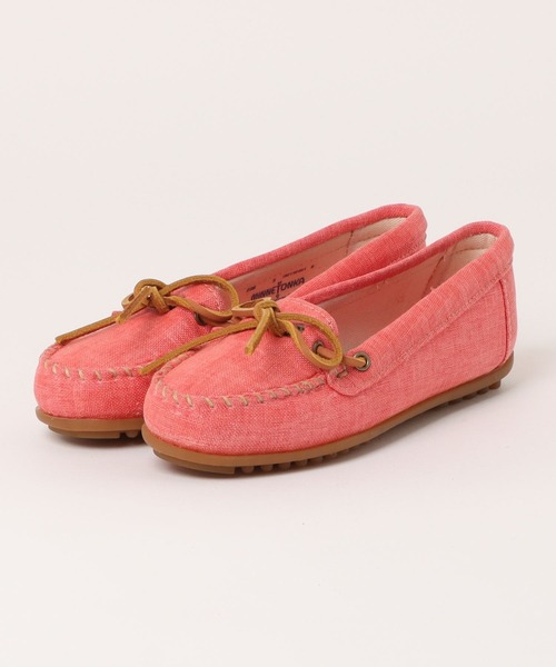 Minnetonka(ミネトンカ)の「【es】【MINNETONKA】CANVAS MOC モカシン キャンバス モック(モカシン/デッキシューズ・レディース・ピンク系その他/イエロー系その他・US5)」の2枚目の写真