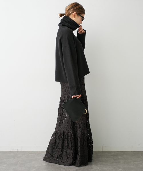 Deuxieme Classe(ドゥーズィエムクラス)の「*追加 Lace Tiered スカート(スカート・レディース・ブラック/ブラウン・38/36)」の18枚目の写真