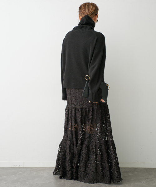 Deuxieme Classe(ドゥーズィエムクラス)の「*追加 Lace Tiered スカート(スカート・レディース・ブラック/ブラウン・38/36)」の19枚目の写真