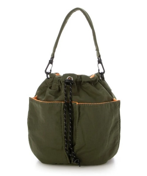 EARTH MADE(アースメイド)の「NYLON x FLEECE 2WAY SHOULDER(トートバッグ・レディース・ベージュ/ネイビー/カーキ・FREE)」の4枚目の写真