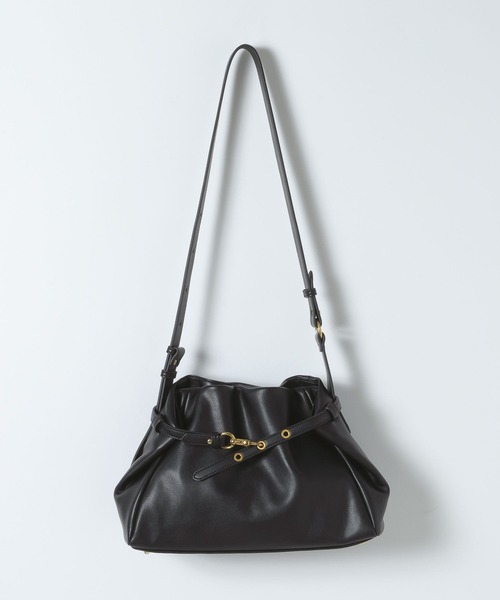eL（エル）の「【eL】Wrap Bag/1063215（ショルダーバッグ・レディース・ブラック/ボルドー・FREE）」の9枚目の写真