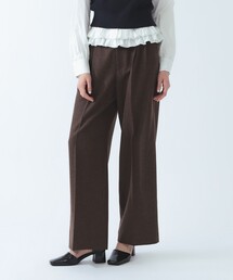 ホームスパン ワイド パンツ