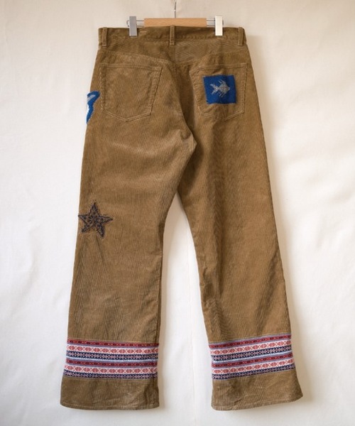 KHOKI(コッキ)の「【KHOKI/コッキ】26fw-p-12 Patched-desgin pants(その他パンツ・メンズ・ブラウン・3/2/1)」の2枚目の写真