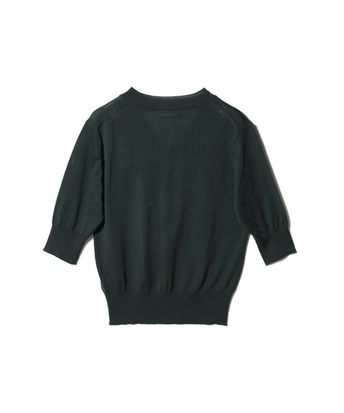 ESTNATION(エストネーション)の「ESTNATION / ウォッシャブルウール Vネックプルオーバー(ニット/セーター・レディース・ダークネイビー/ブラウン/ダークグリーン/オフホワイト・FREE)」の6枚目の写真