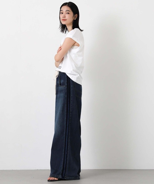 Gready Brilliant(グレディブリリアン)の「drapeデニムライン(デニムパンツ・レディース・ブルー系・M)」の3枚目の写真