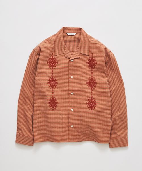JOURNAL STANDARD(ジャーナルスタンダード)の「プレイド グアヤベラ シャツ(シャツ/ブラウス・メンズ・ベージュ/レッド/グリーン・MEDIUM/LARGE)」の3枚目の写真