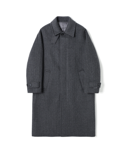 ADHOC(アドホック)の「男女共用セミオーバーバルマカンコート (CH-GREY) (HBAHC90)(チェスターコート・レディース・その他・FREE)」の1枚目の写真