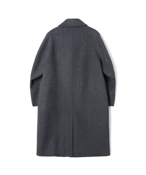 ADHOC(アドホック)の「男女共用セミオーバーバルマカンコート (CH-GREY) (HBAHC90)(チェスターコート・レディース・その他・FREE)」の2枚目の写真